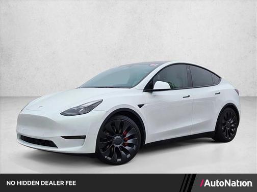 Pearl White Multi-Coat 2022 Tesla Model Y Performance Dual Motor All-Wheel Drive