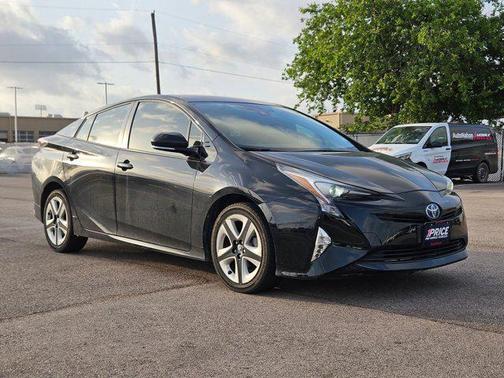 Midnight Black Metallic 2017 Toyota Prius Three Touring