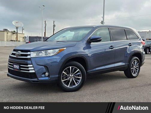 Shoreline Blue Pearl 2019 Toyota Highlander XLE