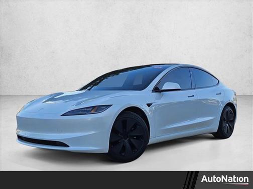 Pearl White Multi-Coat 2025 Tesla Model 3 Long Range