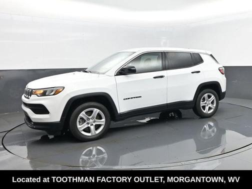 Bright White Clearcoat 2023 Jeep Compass Sport