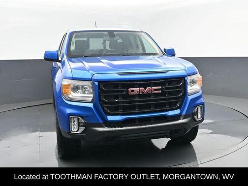 Blue Metallic 2021 GMC Canyon Elevation