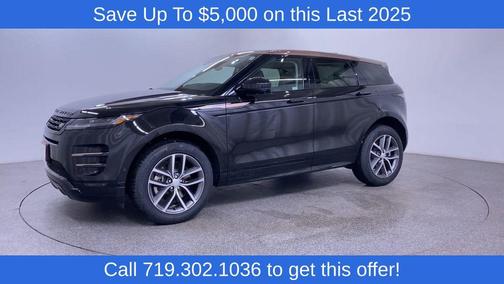 Santorini Black Metallic 2025 Land Rover Range Rover Evoque Dynamic SE