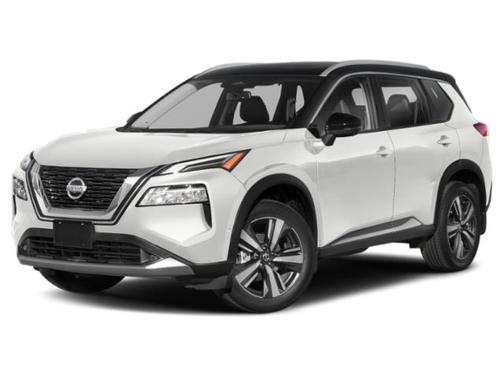 Pearl White Tricoat/Super Black 2022 Nissan Rogue Platinum