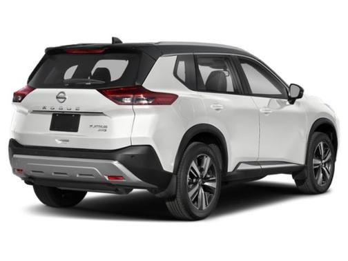 Pearl White Tricoat/Super Black 2022 Nissan Rogue Platinum