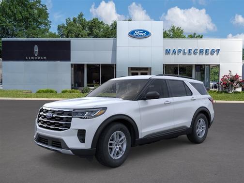 Space White Metallic 2026 Ford Explorer Active