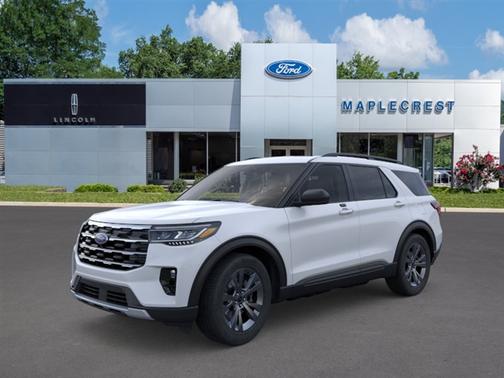 Space White Metallic 2026 Ford Explorer Active