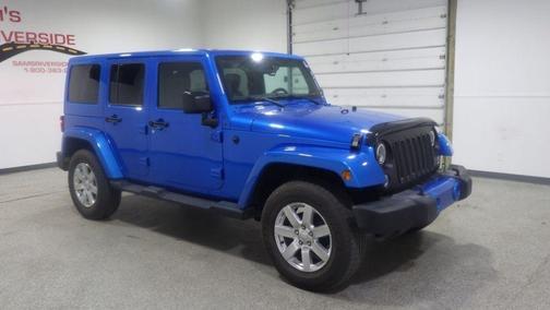 Blue 2016 Jeep Wrangler Unlimited Sahara