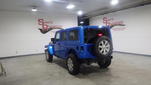 Blue 2016 Jeep Wrangler Unlimited Sahara