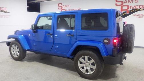 Blue 2016 Jeep Wrangler Unlimited Sahara