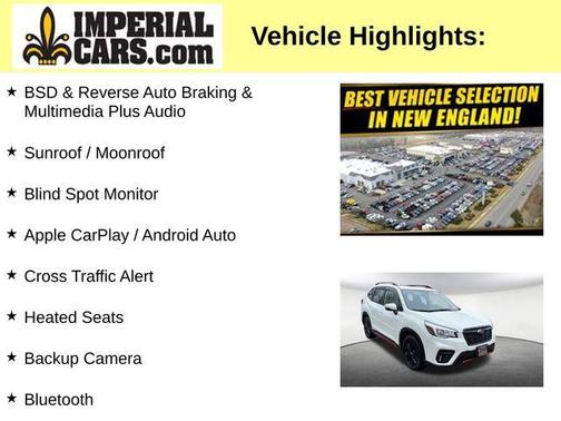 Crystal White Pearl 2019 Subaru Forester Sport