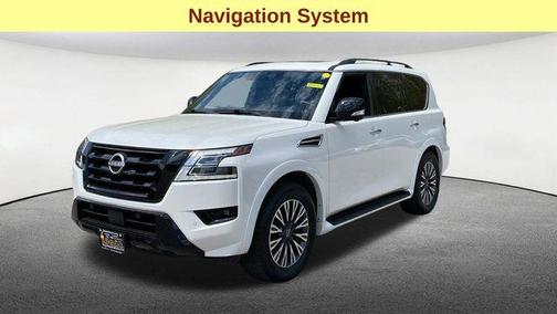 Aspen White 2023 Nissan Armada SL