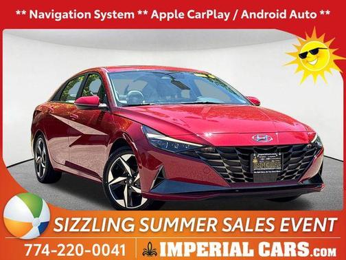 Scarlet Red Pearl 2023 Hyundai ELANTRA HEV Limited