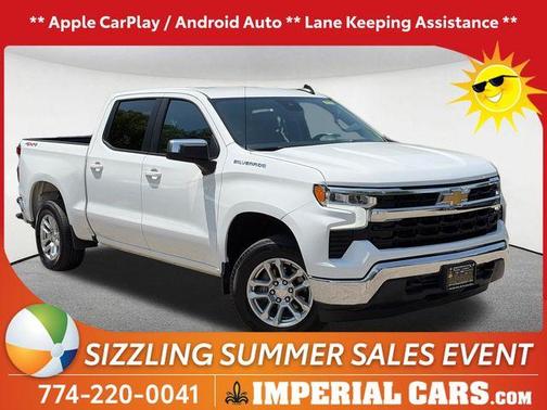 Summit White 2022 Chevrolet Silverado 1500 LT