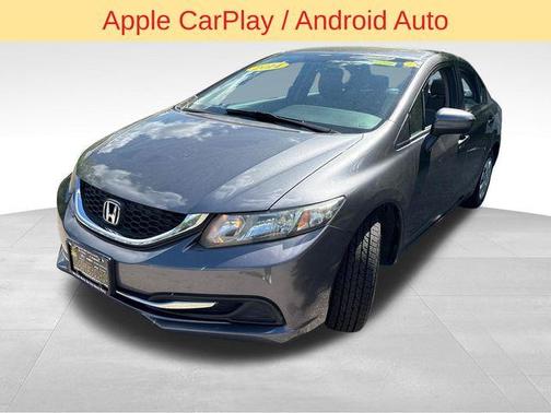 Modern Steel Metallic 2014 Honda Civic LX