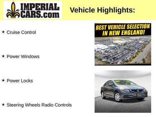 Modern Steel Metallic 2014 Honda Civic LX
