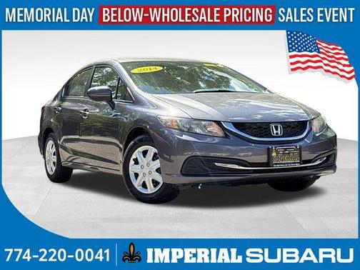 Modern Steel Metallic 2014 Honda Civic LX
