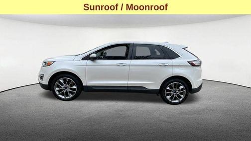 White Platinum Clearcoat Metallic 2018 Ford Edge Titanium