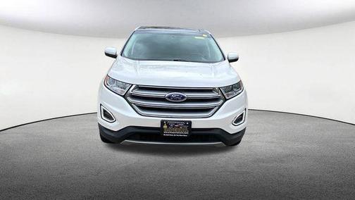 White Platinum Clearcoat Metallic 2018 Ford Edge Titanium