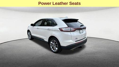 White Platinum Clearcoat Metallic 2018 Ford Edge Titanium