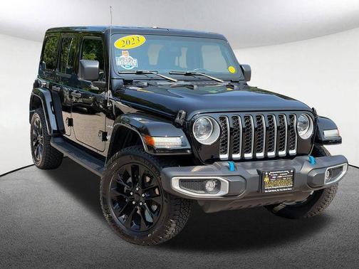 Black Clearcoat 2023 Jeep Wrangler 4xe Sahara