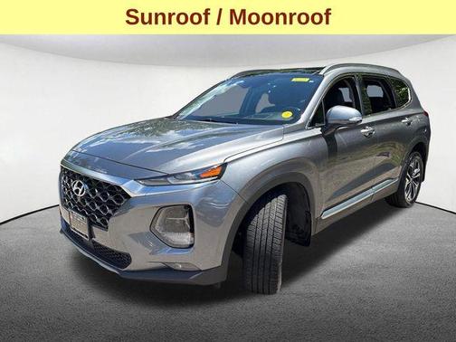 Machine Gray 2019 Hyundai SANTA FE Ultimate