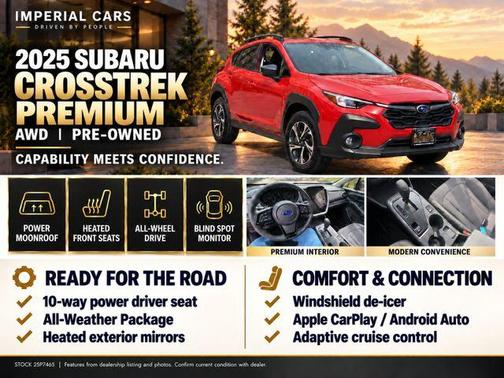 Pure Red 2025 Subaru Crosstrek Premium