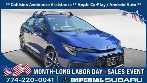 Blue 2022 Toyota Corolla SE