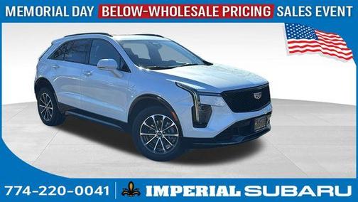 Crystal White Tri-Coat 2024 Cadillac XT4 Sport