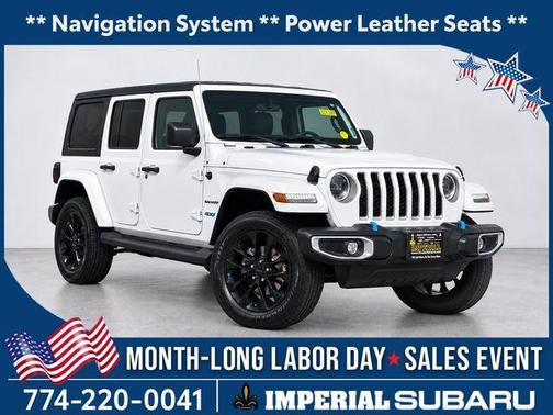 Bright White Clearcoat 2023 Jeep Wrangler 4xe Sahara