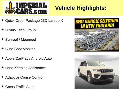 Bright White Clearcoat 2024 Jeep Grand Cherokee Laredo