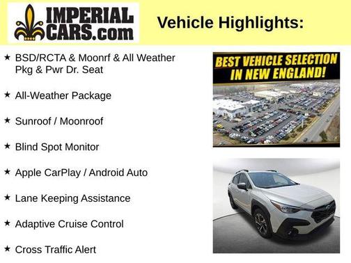 Crystal White Pearl 2024 Subaru Crosstrek Premium