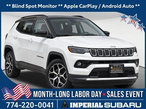 Bright White Clearcoat 2025 Jeep Compass Limited