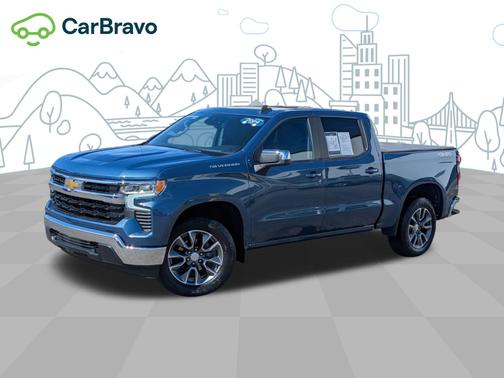 Lakeshore Blue Metallic 2024 Chevrolet Silverado 1500 LT (2FL)