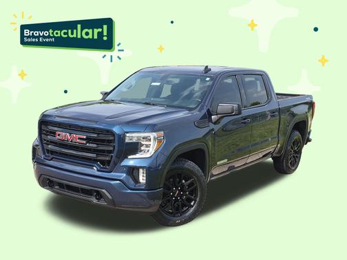 Pacific Blue Metallic 2021 GMC Sierra 1500 Elevation