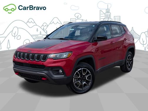Red Hot Pearlcoat 2025 Jeep Compass Trailhawk 4x4