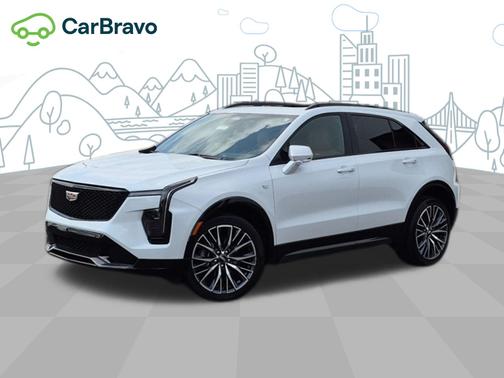 Crystal White Tricoat 2024 Cadillac XT4 Sport