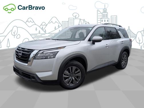 Brilliant Silver Metallic 2025 Nissan Pathfinder SV FWD