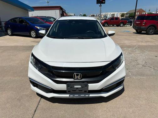 Platinum White Pearl 2021 Honda Civic LX
