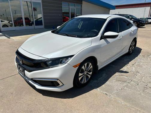 Platinum White Pearl 2021 Honda Civic LX
