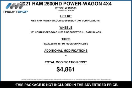 2021 RAM 2500 Power Wagon