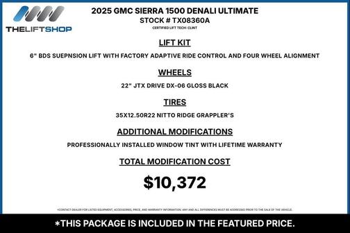 Onyx Black 2025 GMC Sierra 1500 Denali Ultimate