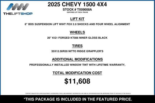 Black 2025 Chevrolet Silverado 1500 LT Trail Boss