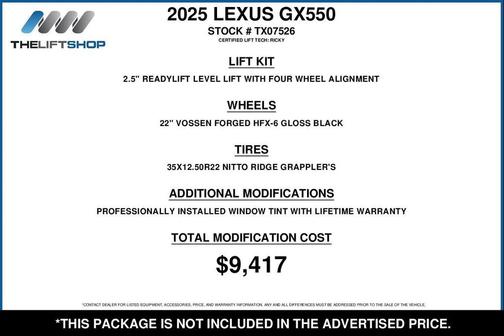 2025 Lexus GX 550 Overtrail+