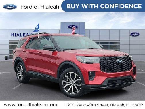 Red Metallic 2025 Ford Explorer ST-Line