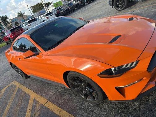 Orange 2020 Ford Mustang EcoBoost Premium
