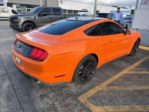 Orange 2020 Ford Mustang EcoBoost Premium
