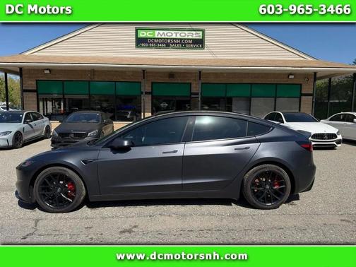 Solid Black 2024 Tesla Model 3 Performance