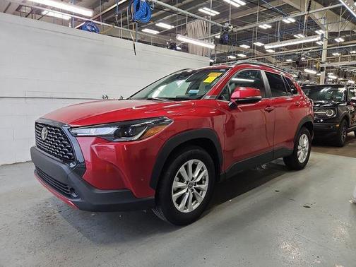 Barcelona Red Metallic 2023 Toyota Corolla Cross LE