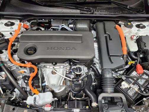 Platinum White 2026 Honda Civic Hybrid Sport